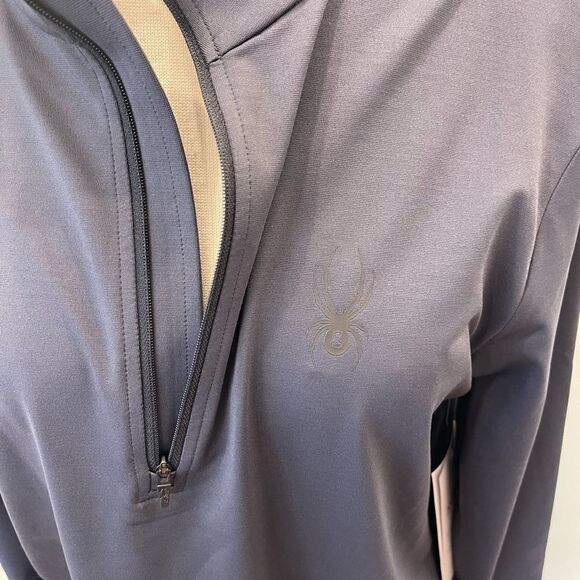 New with tags || SPYDER Men’s Prospect zip t-neck shirt || SPYDER top for men - Picture 4 of 13